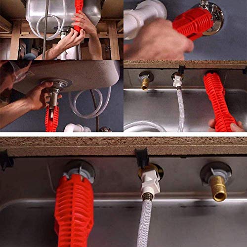 Faucet and Sink Installer,（8-in-1）Multi-purpose Wrench Plumbing ...
