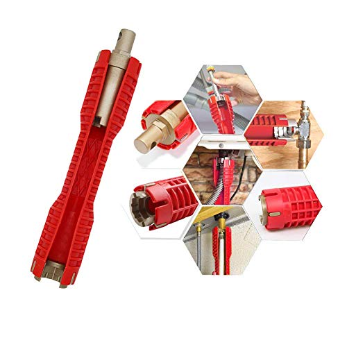 Faucet and Sink Installer,（8-in-1）Multi-purpose Wrench Plumbing ...