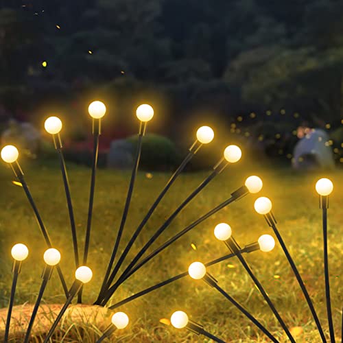 Forlivese Solar Swaying Lights, Garden Lights Solar Powered Waterp...