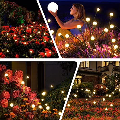 Forlivese Solar Swaying Lights, Garden Lights Solar Powered Waterp...