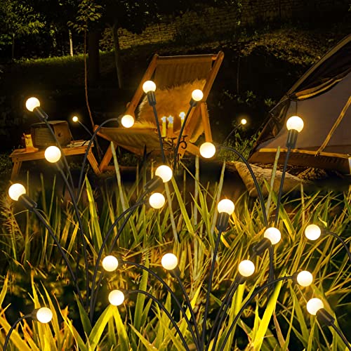 Forlivese Solar Swaying Lights, Garden Lights Solar Powered Waterp...