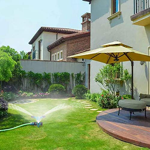Forno Garden Sprinkler, 360° Rotating Lawn Sprinkler Ground Covere...