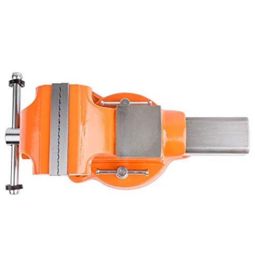 Forward 5-Inch Bench Vise Ductile Iron with Channel Steel and 360-...