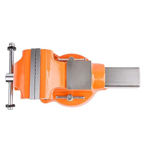 Forward 5-Inch Bench Vise Ductile Iron with Channel Steel and 360-...