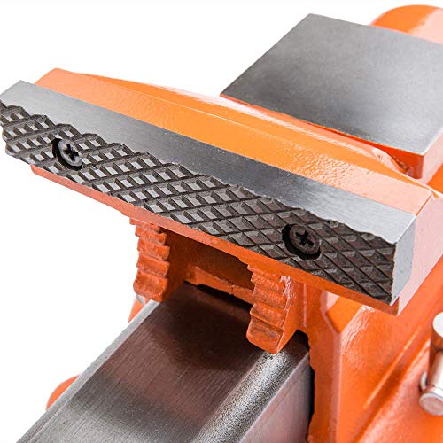 Forward 5-Inch Bench Vise Ductile Iron with Channel Steel and 360-...