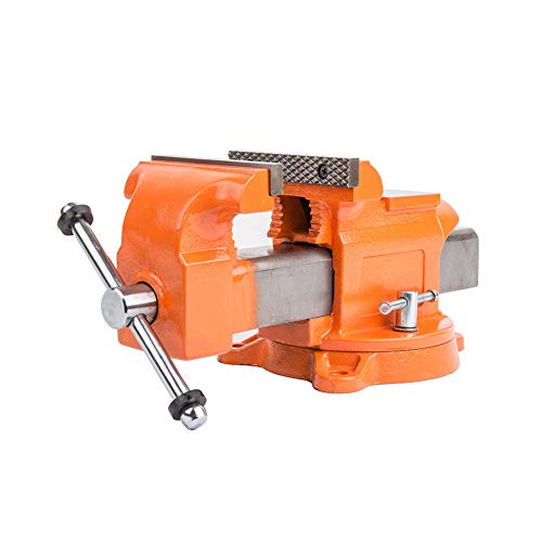 Forward 5-Inch Bench Vise Ductile Iron with Channel Steel and 360-...