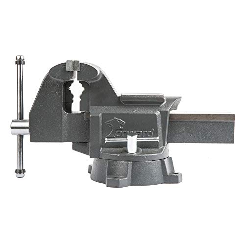 Forward CR60A 6.5-Inch Bench Vise Swivel Base Heavy Duty with Anvi...
