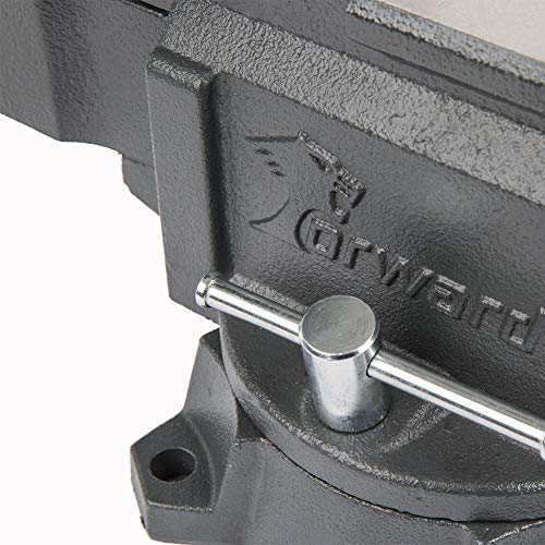 Forward CR60A 6.5-Inch Bench Vise Swivel Base Heavy Duty with Anvi...