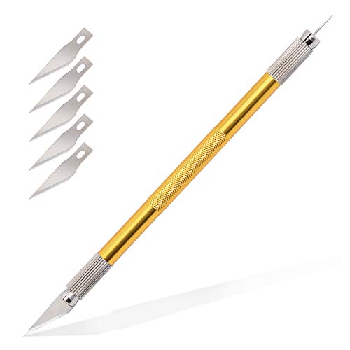 FOSHIO Pin Pen Vinyl Weeding Tool 2 in 1 Art Knife Pen, Sharp Craf...