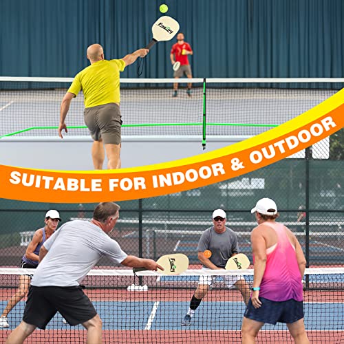 Fostoy Pickleball Net Set with Wheels, 22 FT Regulation Size, Cour...