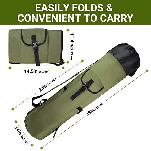 FOUUAAOOU Fishing Rod Bag, Fishing Rod Case Bag with Durable Foldi...