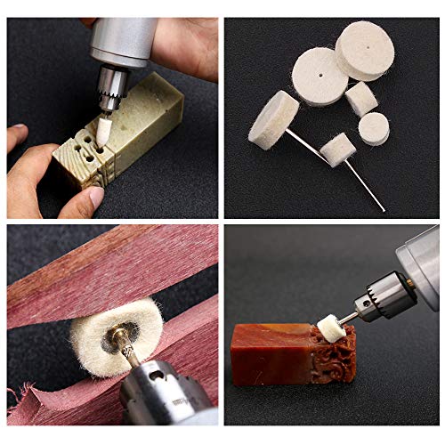 150 Pcs Wool Felt Polishing Pad & Polishing Wheel, Point & Mandrel...