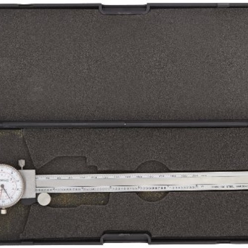 Fowler 52-130-008 Stainless Steel Inch/Metric Dial Depth Gauge, 8...