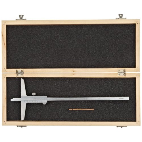 Fowler 52-140-008-1 Stainless Steel Vernier Depth Gauge, 8 Measur...