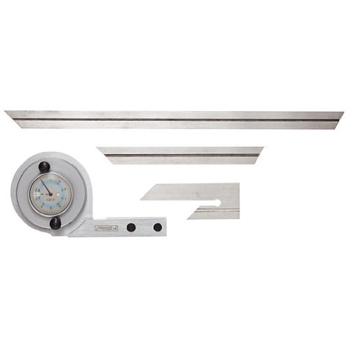 Fowler 52-440-777 Stainless Steel Universal Dial Protractor with M...