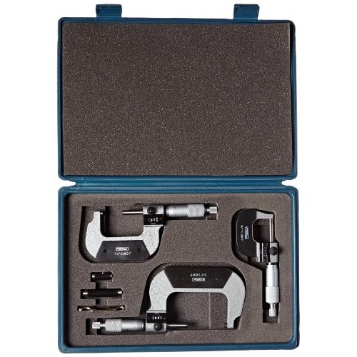 Fowler Full Warranty 0-3 Digit Counter Micrometer Set, 52-224-103...