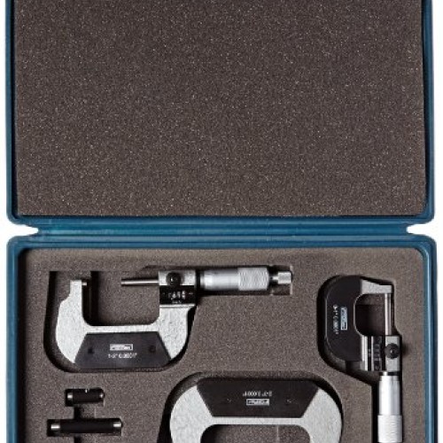 Fowler Full Warranty 0-3 Digit Counter Micrometer Set, 52-224-103...