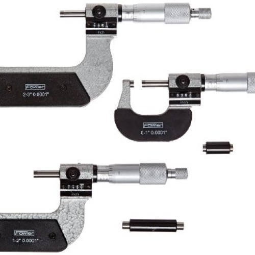 Fowler Full Warranty 0-3 Digit Counter Micrometer Set, 52-224-103...