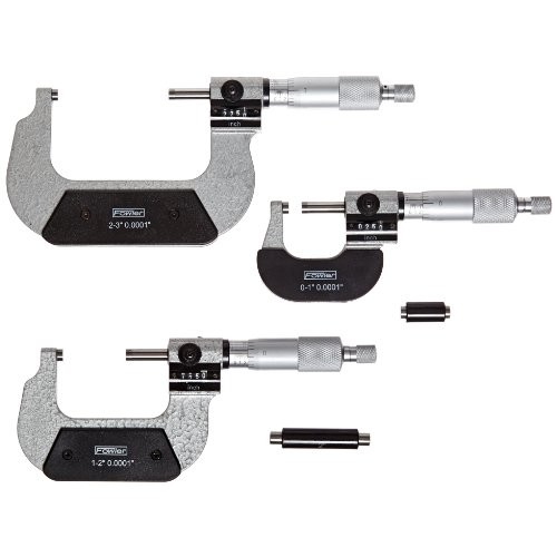 Fowler Full Warranty 0-3 Digit Counter Micrometer Set, 52-224-103...