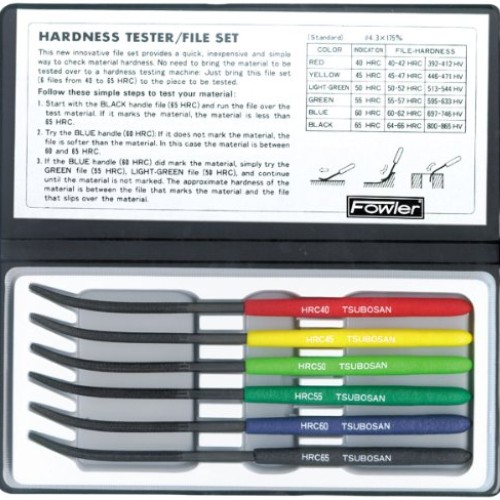 Fowler Full Warranty 52-760-000-0 Hardness Tester File Set, 0.157...