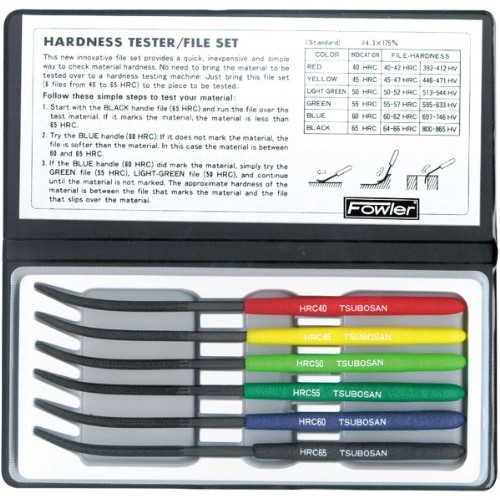 Fowler Full Warranty 52-760-000-0 Hardness Tester File Set, 0.157...