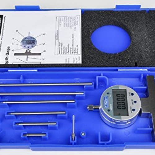 Fowler Full Warranty Electronic Depth Gauge Gage, 54-125-777, 0-22...