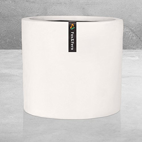 12 Large Plant Pot by Fox & Fern - Fits Plant Stand - Drainage Pl...