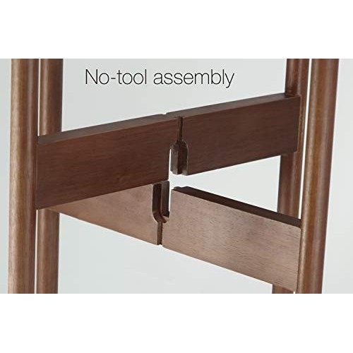 Fox & Fern Indoor Plant Stand Acacia - EXCLUDING 8 White Ceramic ...