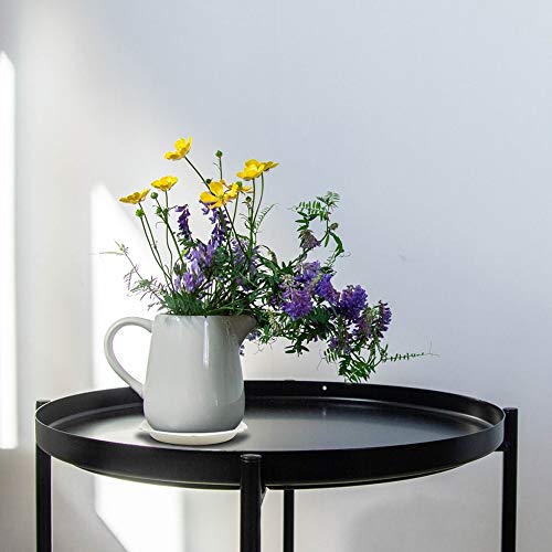 foxany 4 inch Plant Saucers 12Pcs, Durable Plastic White Plant Dri...