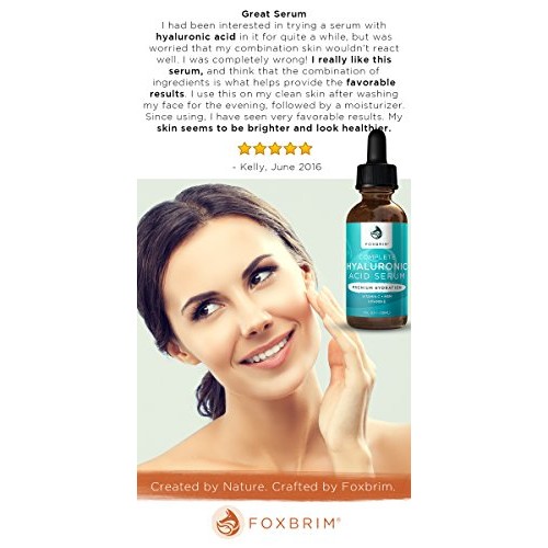 Hyaluronic Acid Serum - Vitamin C and E - Hydrating Anti Aging for...