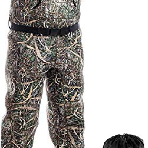 Foxelli Neoprene Chest Waders – Camo Fishing Waders for Men with B...