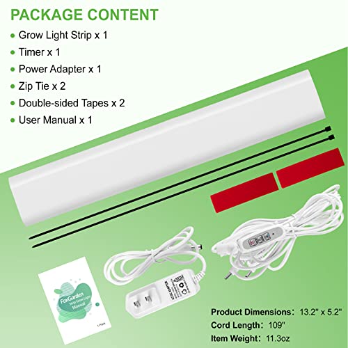 FOXGARDEN Grow Light, Full Spectrum Plant Light Strip for Indoor P...