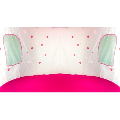 Fox Print Princess Castle Play Tent with Glow in the Dark Stars, c...