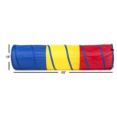 FoxPrint Pop Up Kid’s Play Tunnel for Toddlers Indoor and Outdoor,...