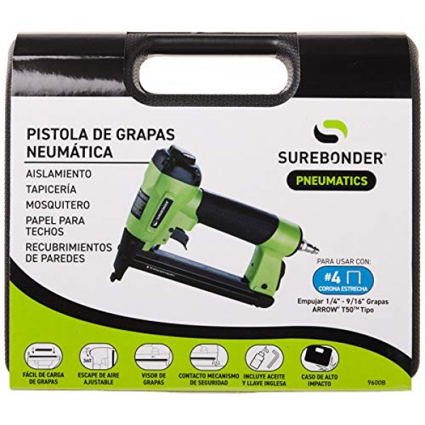 Surebonder 9600B Pneumatic Heavy Duty Standard T50 Type Stapler A...