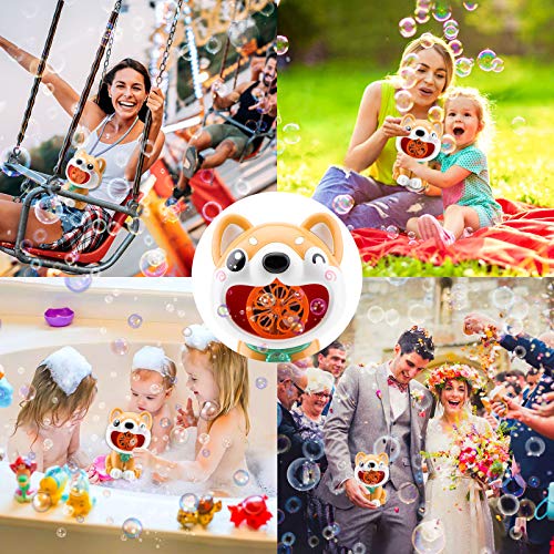 Bubble Machine Blower Maker for Toddlers - Automatic Portable Dog ...