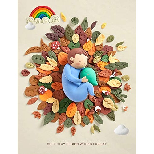 FRABERY Polymer Clay 32 Colors, Non-Toxic Oven Bake Clay, Glossy M...