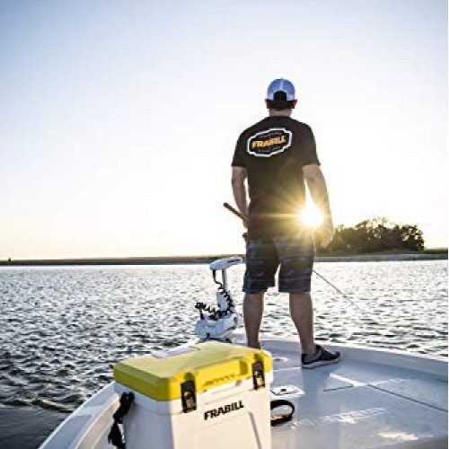 Frabill Magnum Bait Station 19 Quart Live Bait Well, White and Yellow