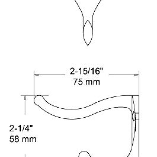 Franklin Brass Coat and Hat Hook Wall Hooks Single Pack, Satin Nic...