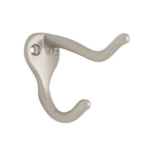Franklin Brass Coat and Hat Hook Wall Hooks Single Pack, Satin Nic...