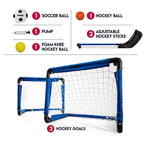 Franklin Sports Indoor Mini Goal Sports Set - 3 in 1 Kids Indoor G...