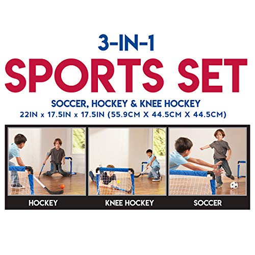 Franklin Sports Indoor Mini Goal Sports Set - 3 in 1 Kids Indoor G...