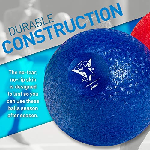Franklin Sports Kids Dodgeballs - 6 Pack of 7 Inflatable Playgroun...
