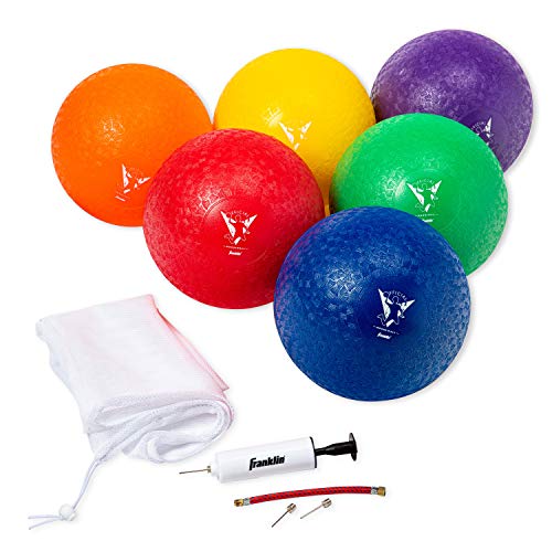 Franklin Sports Kids Dodgeballs - 6 Pack of 7 Inflatable Playgroun...