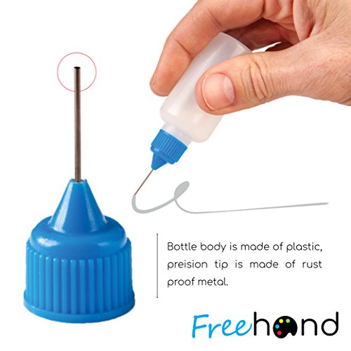 Precision Tip Applicator Bottle Four 1 Oz. Bottles and 12 Tips for...