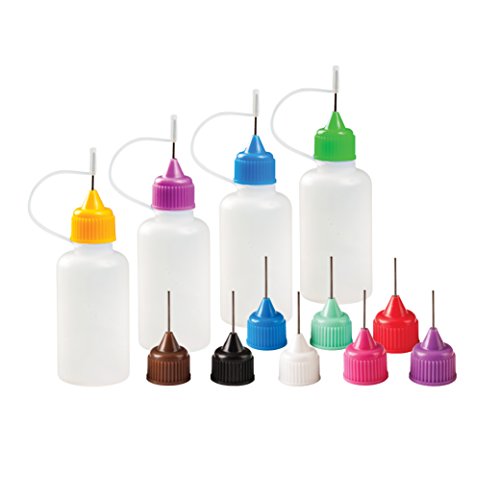 Precision Tip Applicator Bottle Four 1 Oz. Bottles and 12 Tips for...