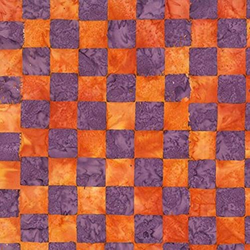 Kaffe Fassett Batik Lilac Chess from Free Spirit 100% Batik Cotton...