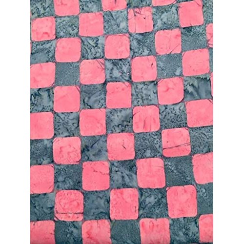 Kaffe Fassett Batik Pink Chess from Free Spirit 100% Batik Cotton ...