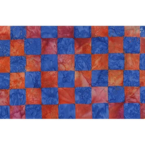 Kaffe Fassett Batik Red Chess from Free Spirit 100% Batik Cotton Q...
