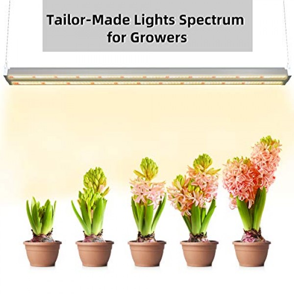 Freelicht 1 Pack 4ft LED Grow Light, 60W220W Equivalent, Sunlike...